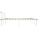 sengestel 200x200 cm metal hvid