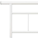 sengestel 200x200 cm metal hvid