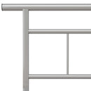 sengestel 200x200 cm metal grå