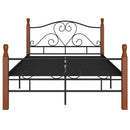 sengeramme 120x200 cm metal sort