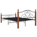 sengeramme 120x200 cm metal sort