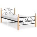 sengeramme 90x200 cm metal sort