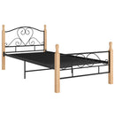 sengeramme 90x200 cm metal sort