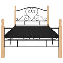 sengeramme 90x200 cm metal sort