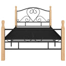 sengeramme 90x200 cm metal sort
