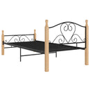 sengeramme 90x200 cm metal sort