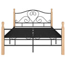 sengeramme 120x200 cm metal sort