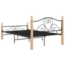 sengeramme 120x200 cm metal sort