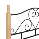 sengeramme 120x200 cm metal sort