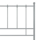 sengestel 100x200 cm metal grå