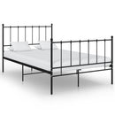 sengestel 120x200 cm metal sort