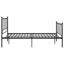 sengestel 120x200 cm metal sort
