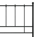 sengestel 120x200 cm metal sort