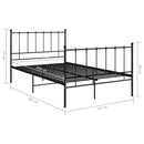 sengestel 120x200 cm metal sort