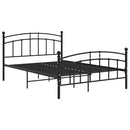 sengestel 200x200 cm metal sort