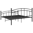 sengestel 200x200 cm metal sort