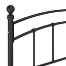 sengestel 200x200 cm metal sort