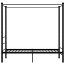 sengestel til himmelseng 90x200 cm metal sort