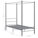 sengestel til himmelseng 90x200 cm metal grå