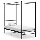 sengestel til himmelseng 100x200 cm metal sort