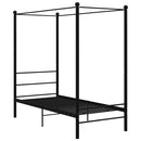 sengestel til himmelseng 100x200 cm metal sort