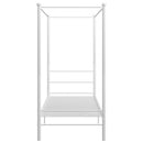 sengestel til himmelseng 100x200 cm metal hvid