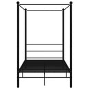 sengestel til himmelseng 120x200 cm metal sort