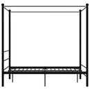 sengestel til himmelseng 120x200 cm metal sort