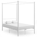 sengestel til himmelseng 120x200 cm metal hvid