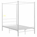 sengestel til himmelseng 120x200 cm metal hvid
