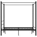 sengestel til himmelseng 140x200 cm metal sort