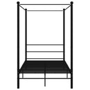 sengestel til himmelseng 140x200 cm metal sort