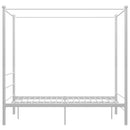 sengestel til himmelseng 140x200 cm metal hvid