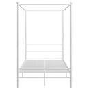 sengestel til himmelseng 140x200 cm metal hvid