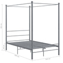 sengestel til himmelseng 140x200 cm metal grå