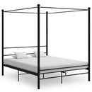 sengestel til himmelseng 160x200 cm metal sort