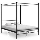 sengestel til himmelseng 160x200 cm metal sort