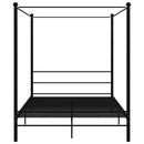 sengestel til himmelseng 160x200 cm metal sort