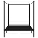 sengestel til himmelseng 160x200 cm metal sort