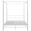 sengestel til himmelseng 160x200 cm metal hvid