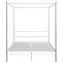 sengestel til himmelseng 160x200 cm metal hvid