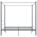 sengestel til himmelseng 160x200 cm metal grå