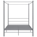 sengestel til himmelseng 160x200 cm metal grå
