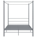 sengestel til himmelseng 160x200 cm metal grå