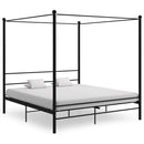 sengestel til himmelseng 180x200 cm metal sort