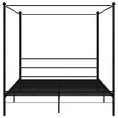 sengestel til himmelseng 180x200 cm metal sort