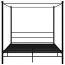 sengestel til himmelseng 180x200 cm metal sort