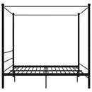 sengestel til himmelseng 200x200 cm metal sort