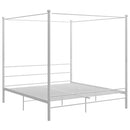 sengestel til himmelseng 200x200 cm metal hvid