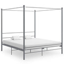 sengestel til himmelseng 200x200 cm metal grå